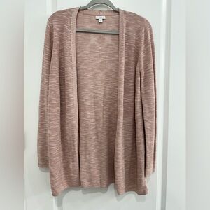 J. Jill Blush Open-Front Cardigan Small